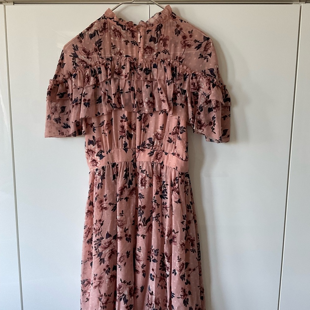 Kate Spade ruffle pink dress